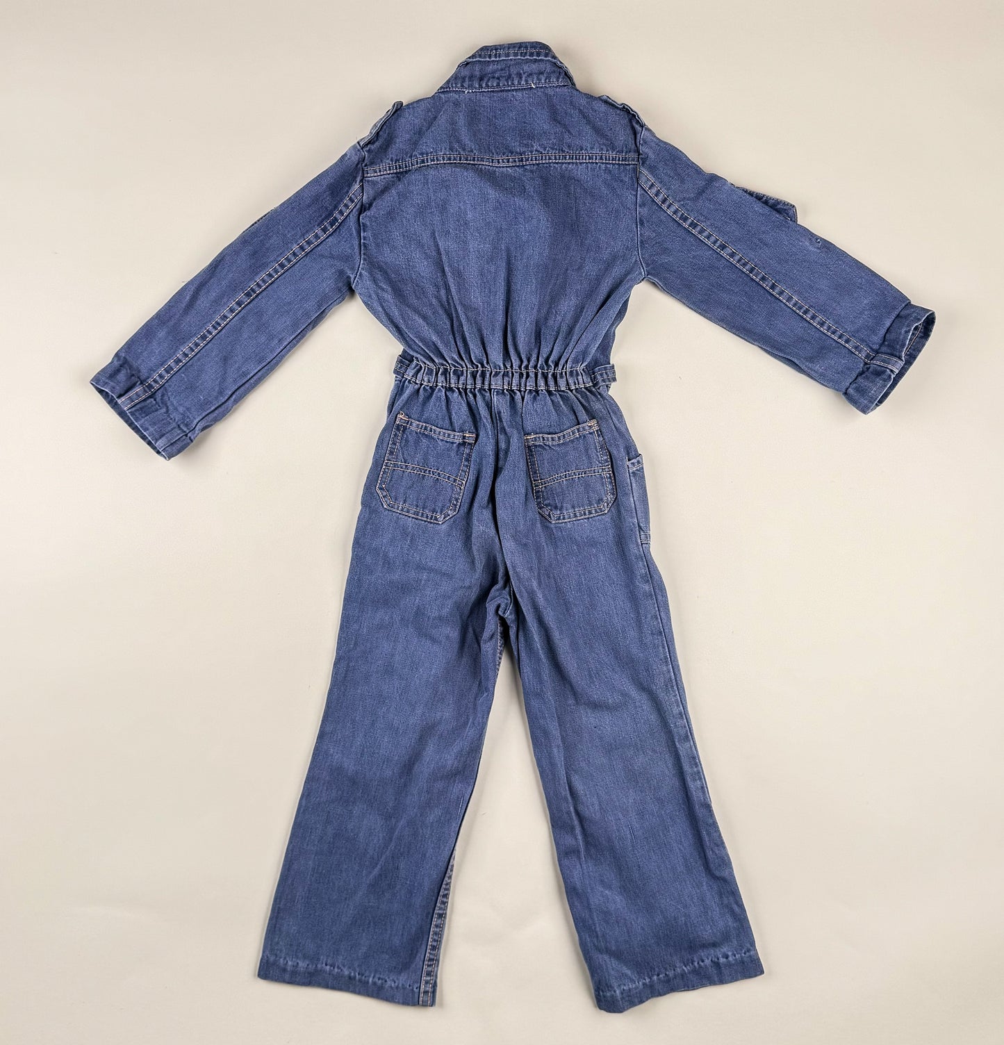 Jumpsuit in blue and yellow