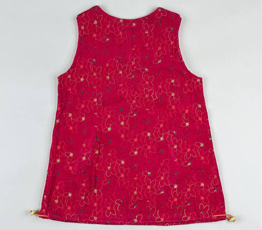 Vintage Corduroy Dress with Embroidery