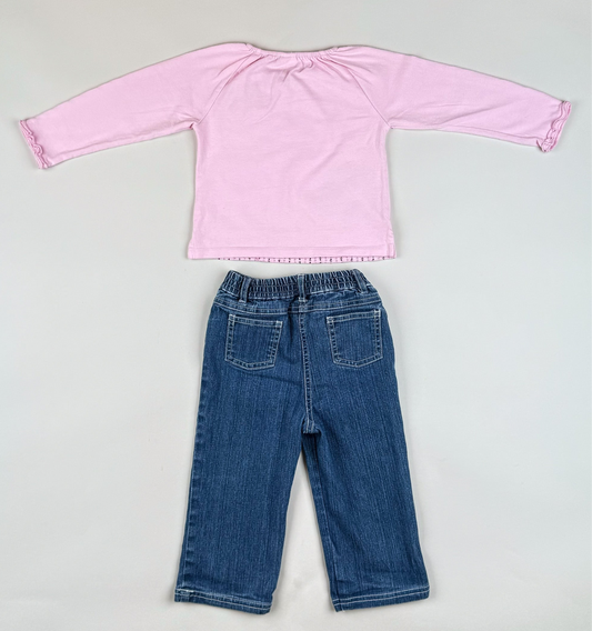 Matching Set in blue and pink