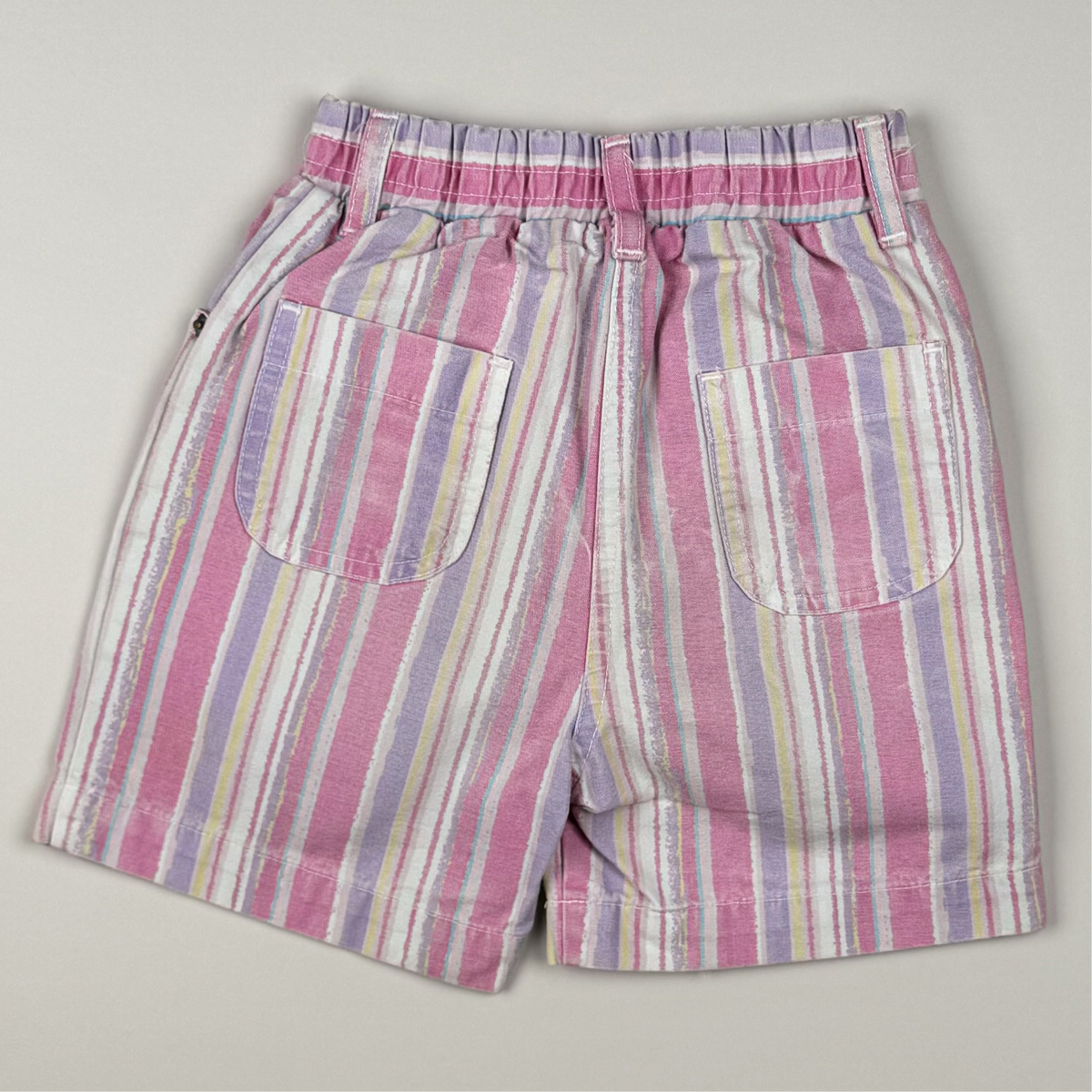 Vintage Striped Denimshort