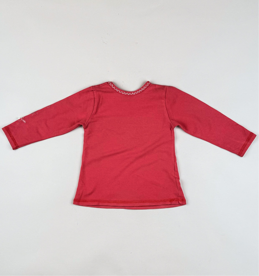 Long-sleeved t-shirt in pink