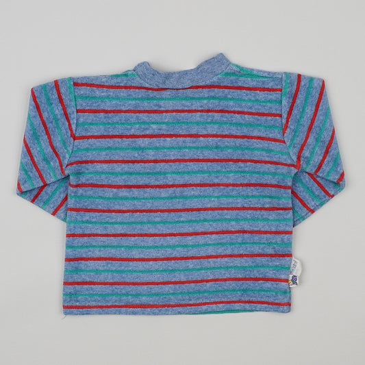 Velvet Vintage Striped Long-Sleeved Shirt