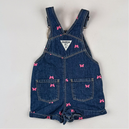 OshKosh Shortalls with Embroidered Butterflies