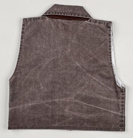 Denim Vest in brown