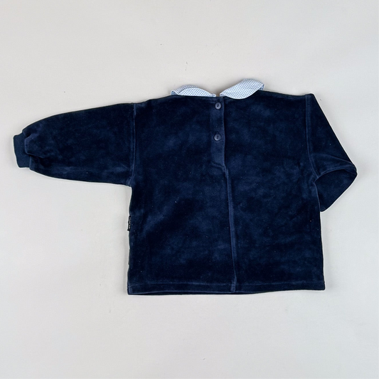 Vintage Velvet Shirt with Embroidery