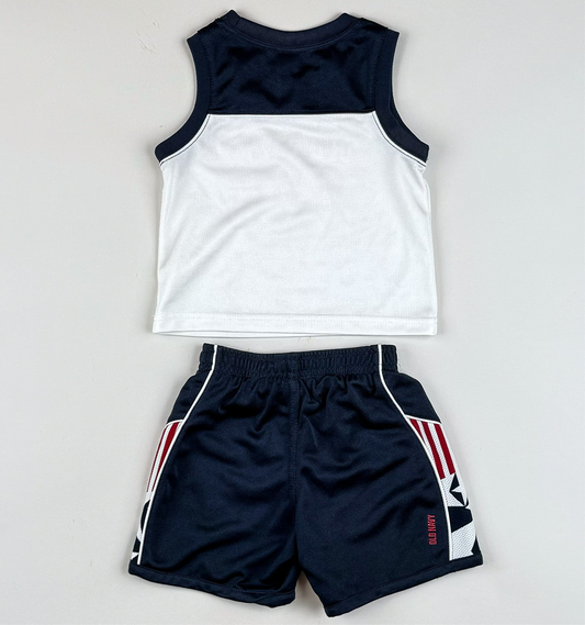 Matching Set in blue, white and red