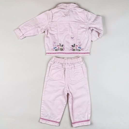 Denim Set with Embroidery