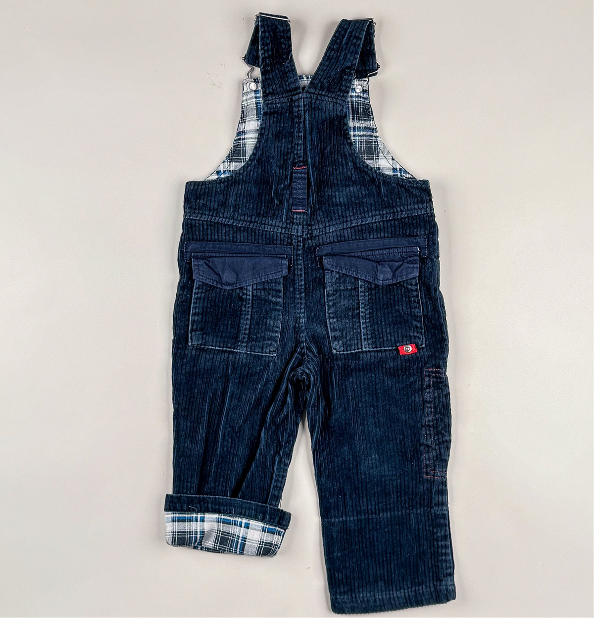 Corduroy Overalls in blue