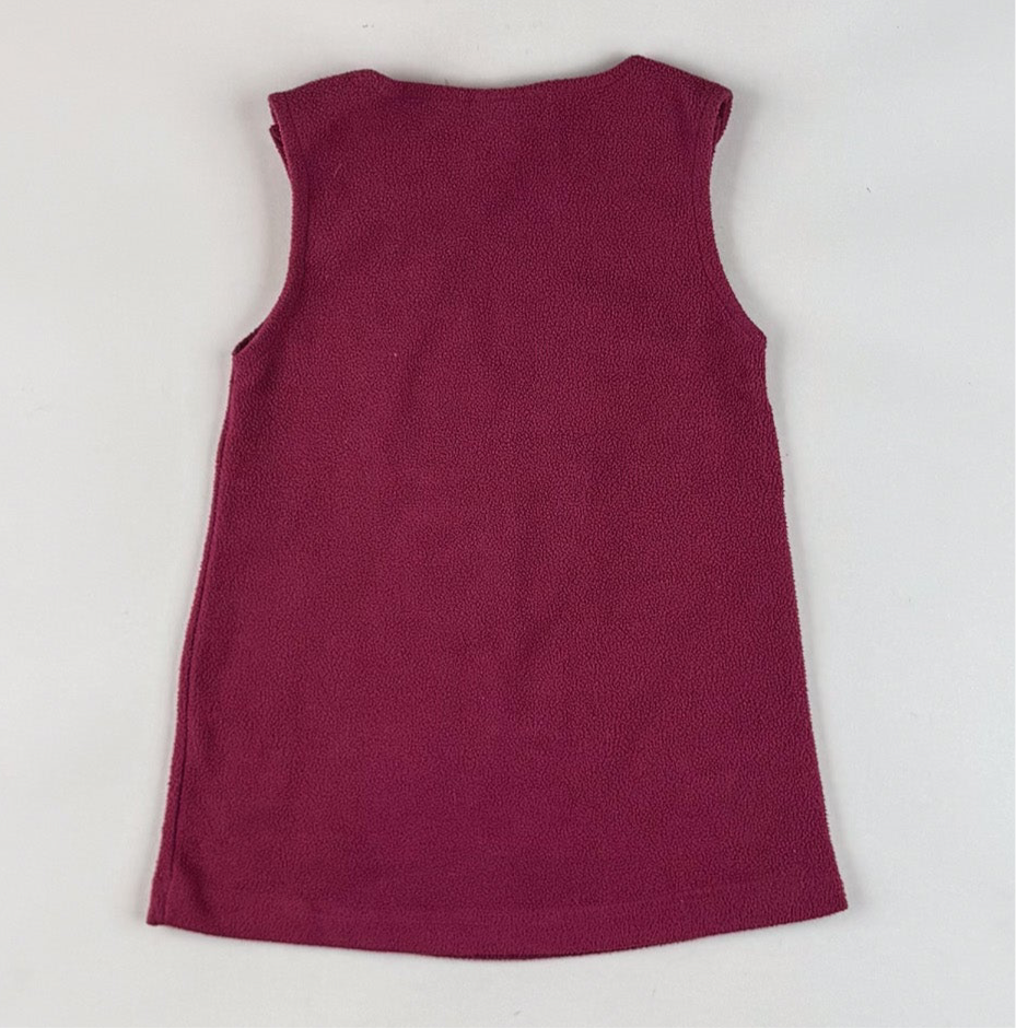 Vintage Fleece Dress with Emroidery
