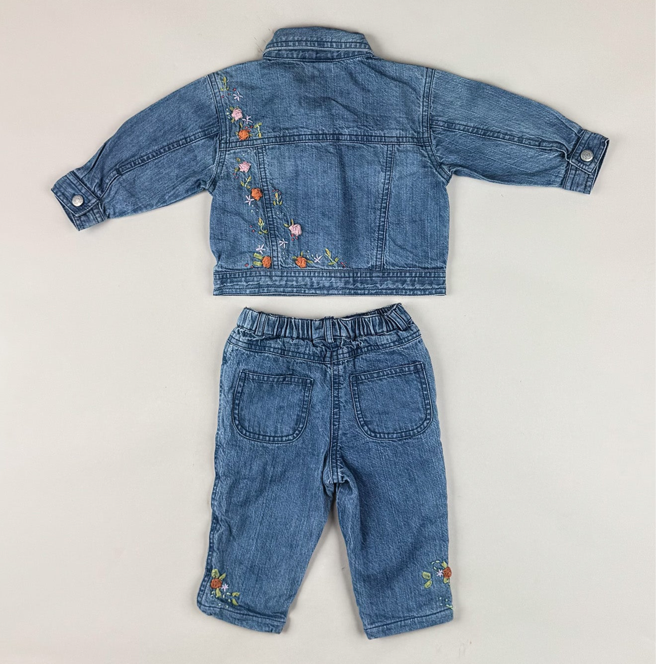 Denim Set with Embroidery