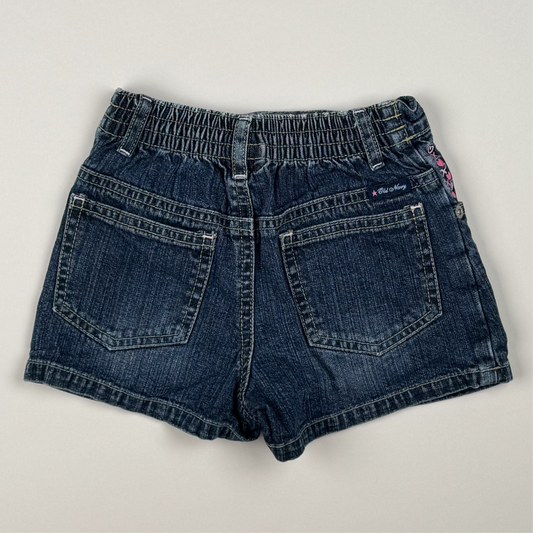 Denim Skort in blue and pink