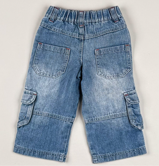 Denim Cargo Pants