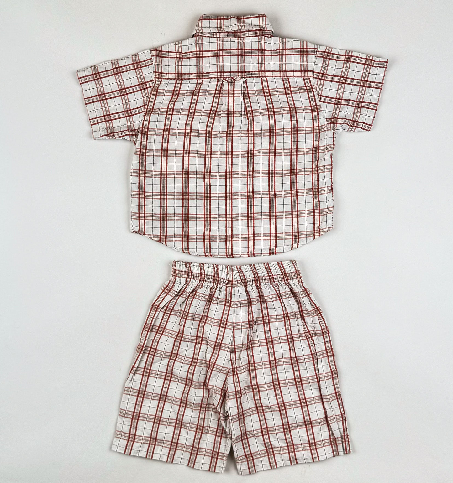 Matching Set in beige and red