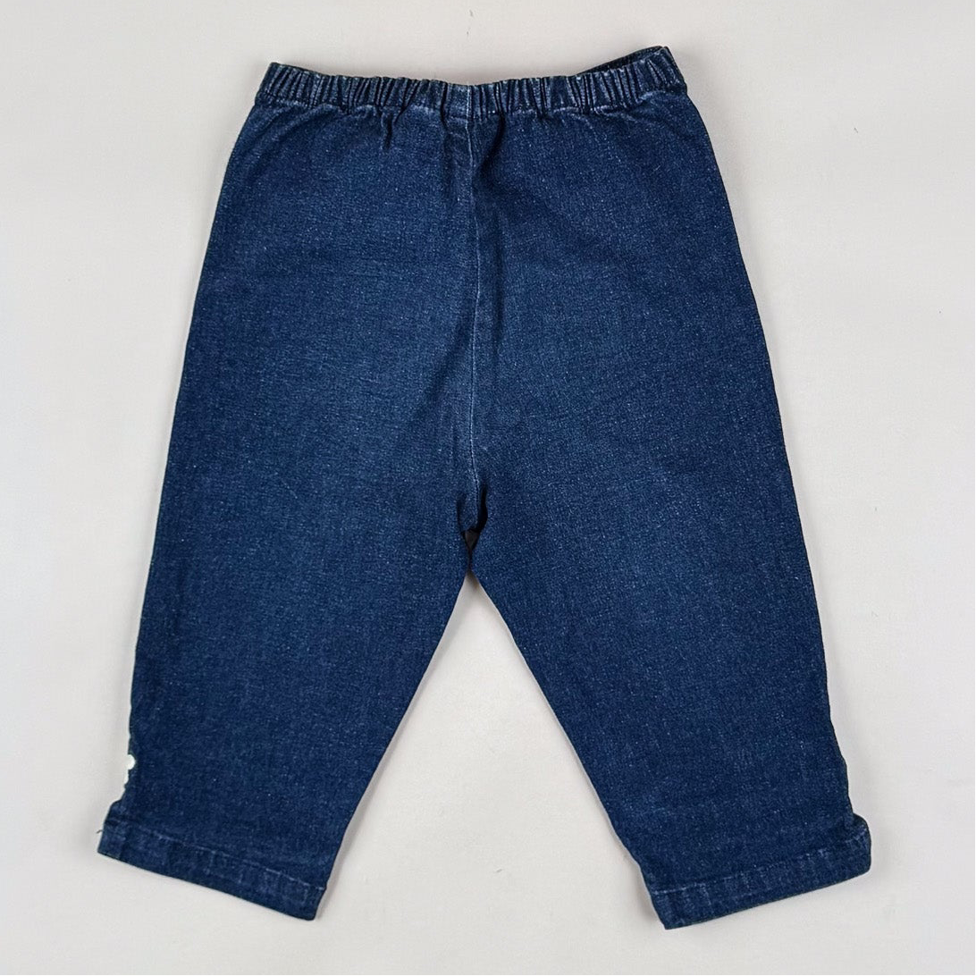 Vintage Capri Pants with Embroidery