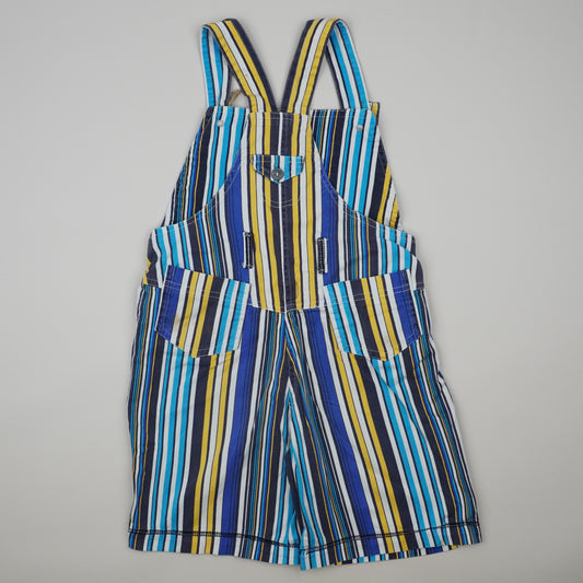 Vintage Striped Shortalls