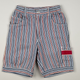 Denimshort in blue, white and red