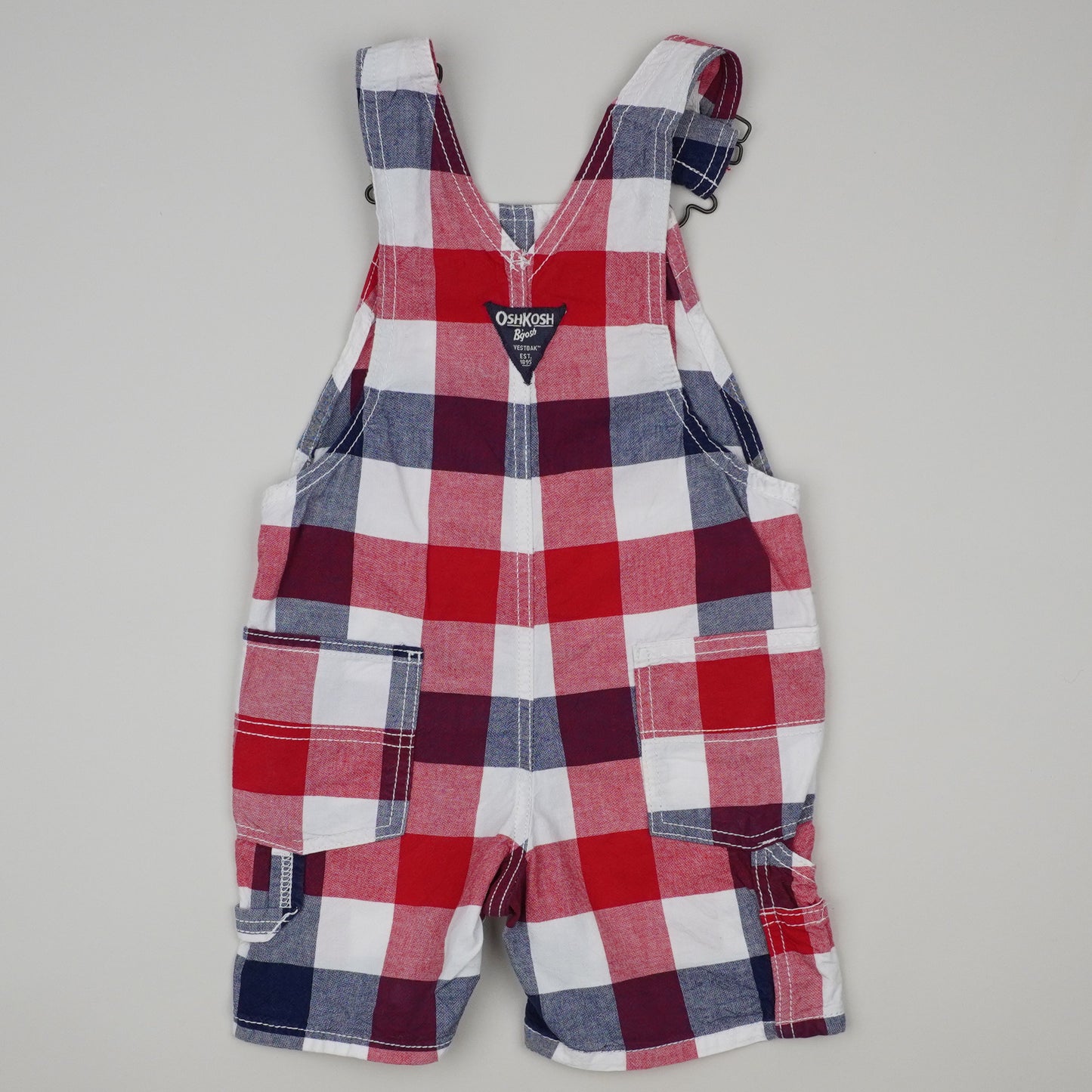 OshKosh Checkered Shortalls