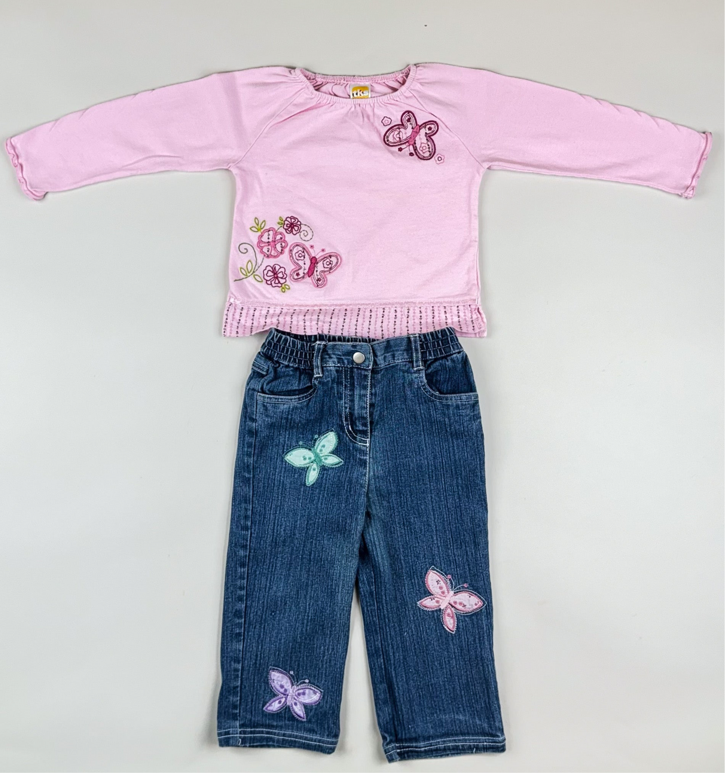 Matching Set in blue and pink