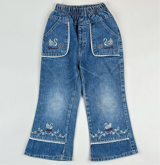 Vintage Jeans with Embroidery