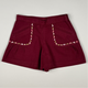 Short in red and pink