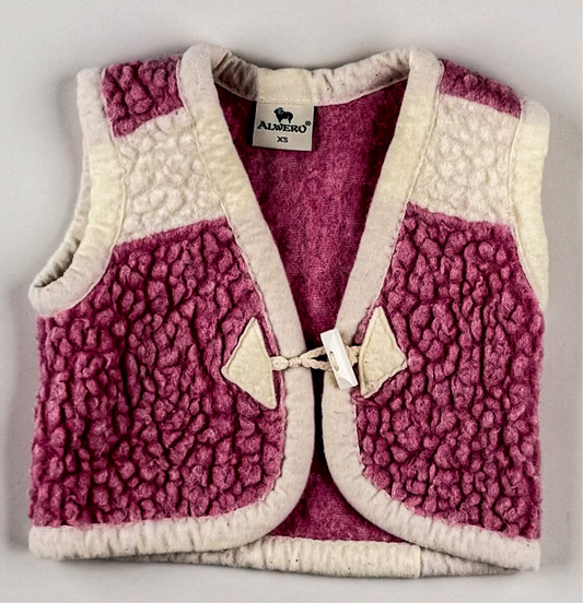 Wool Vest in pink