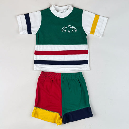 NWOT Vintage Color Block Set