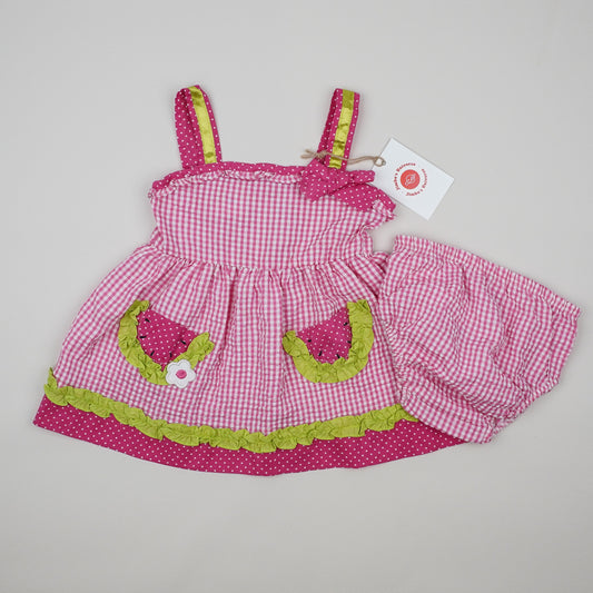 Vintage Checkered Dress with Bloomers