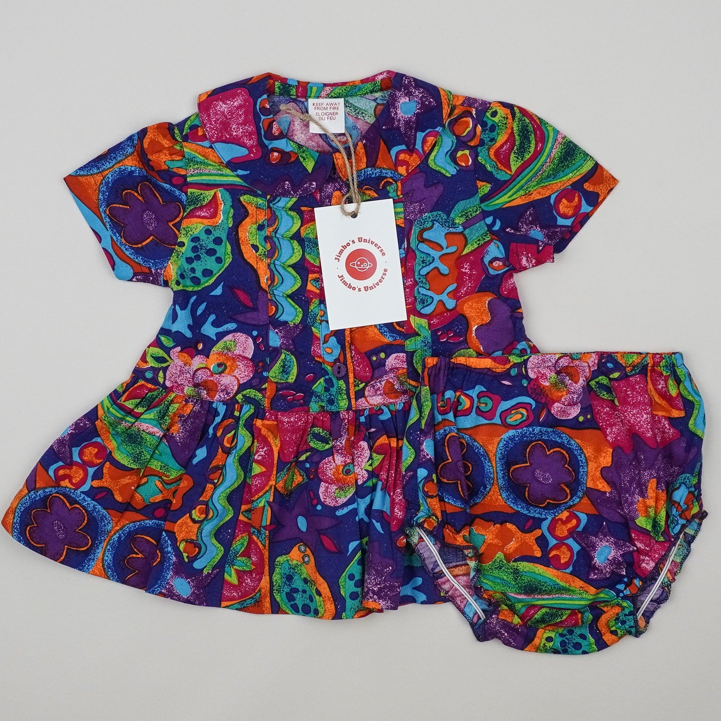 NWT Vintage Floral Dress with Bloomers