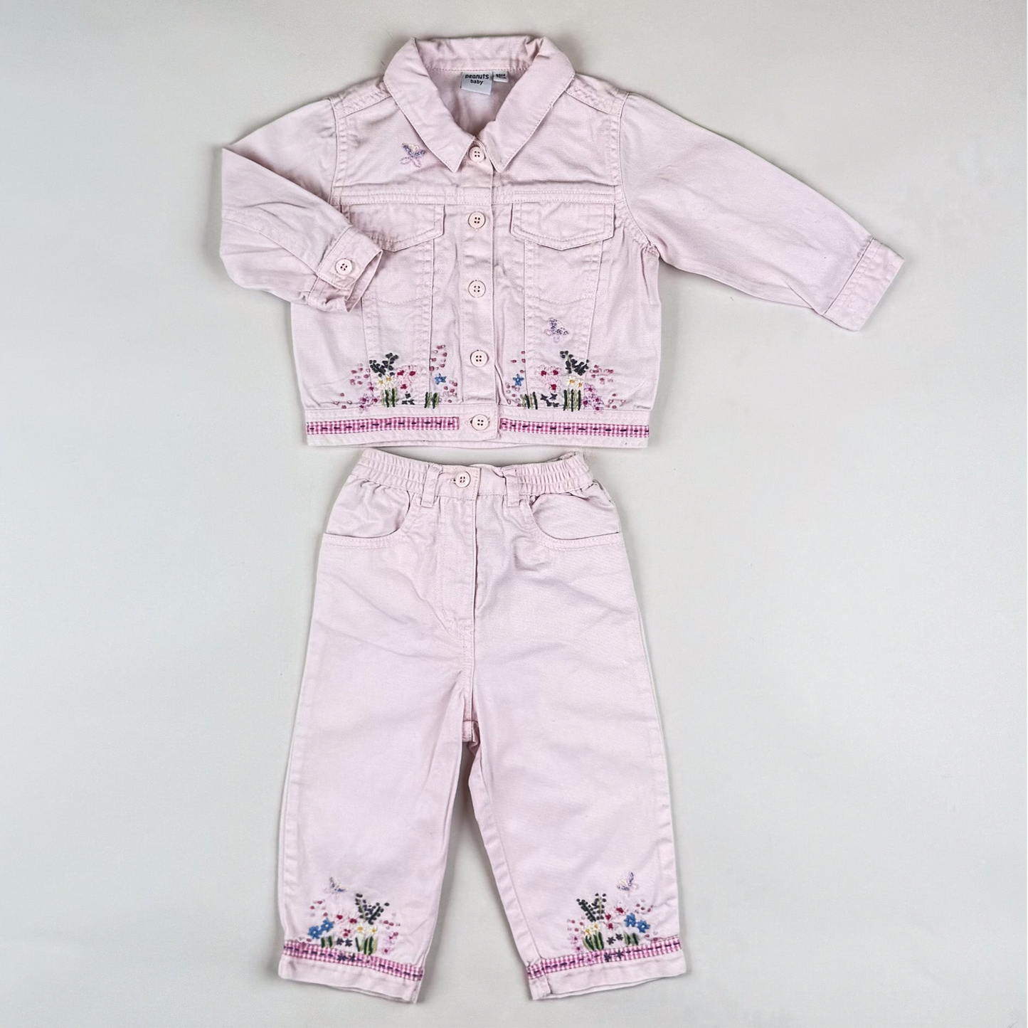 Denim Set with Embroidery