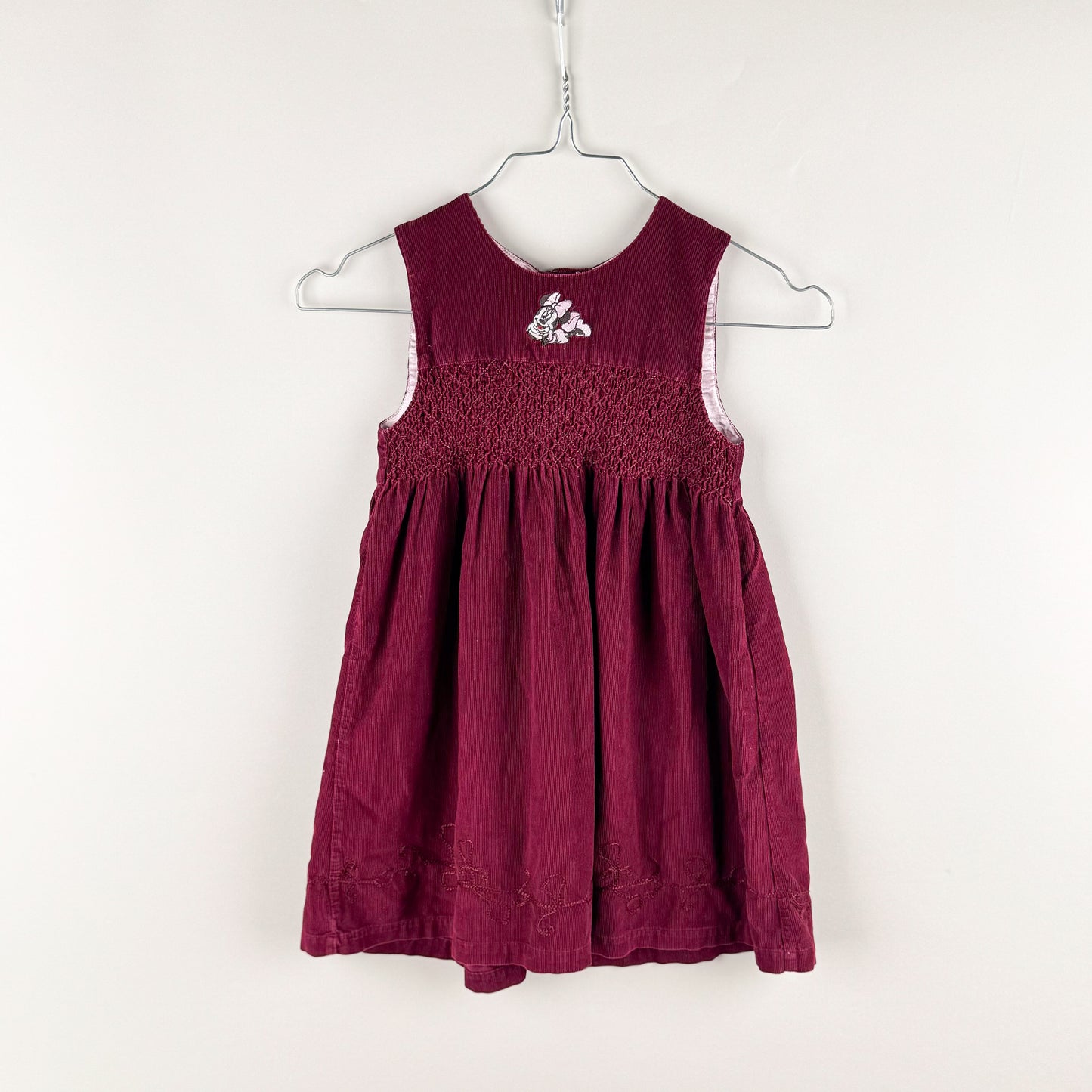 Corduroy Dress in bordeaux