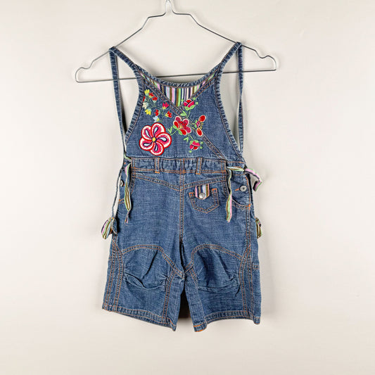 Shortalls, Overall in blue and red