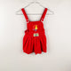 Corduroy Dress in red