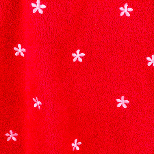 Fleece Dresss in red and pink