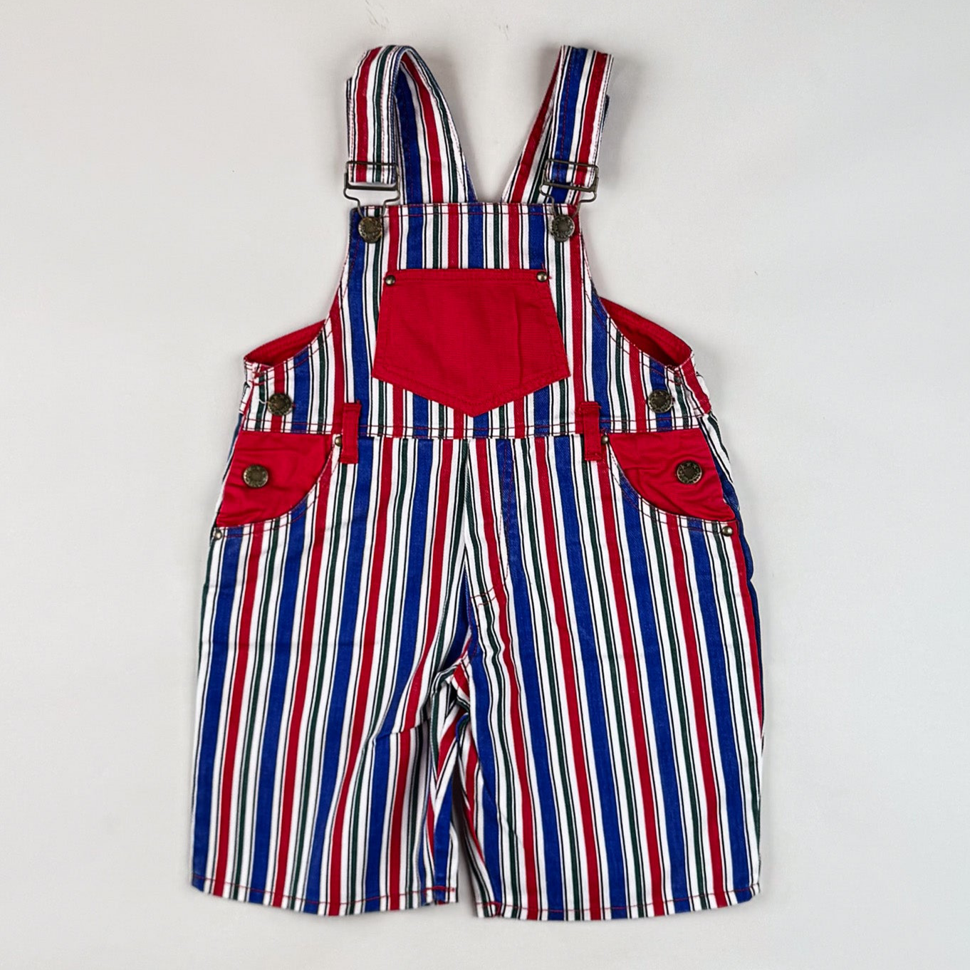 Striped Vintage Shortalls