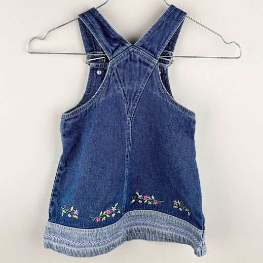 Denim Dress with Embroidery
