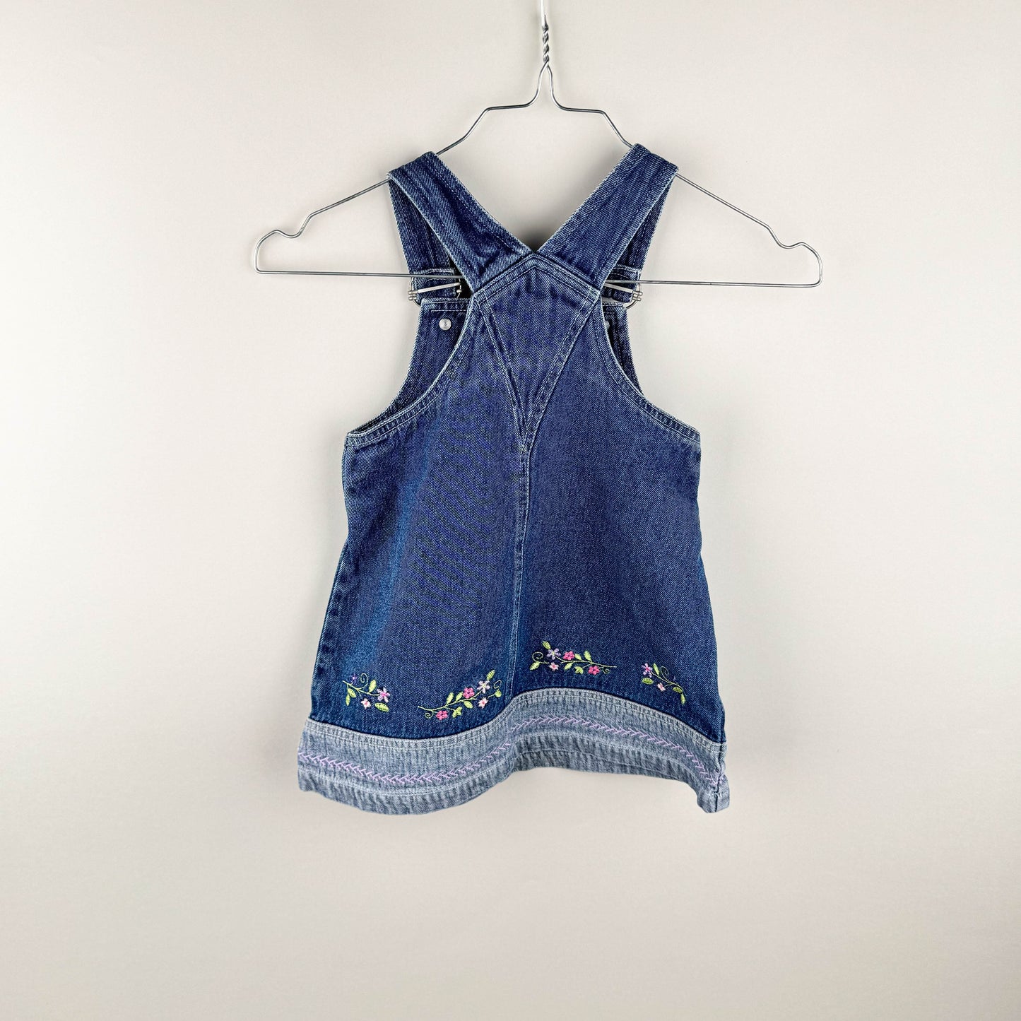 Denim Dress with Embroidery