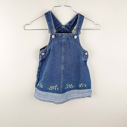 Denim Dress with Embroidery