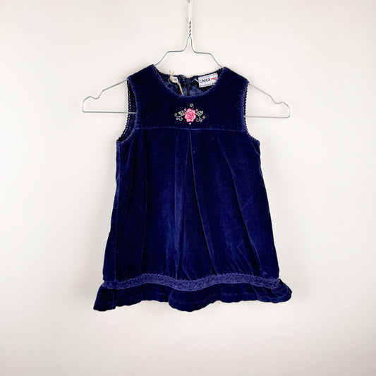 Velvet Dresss in blue