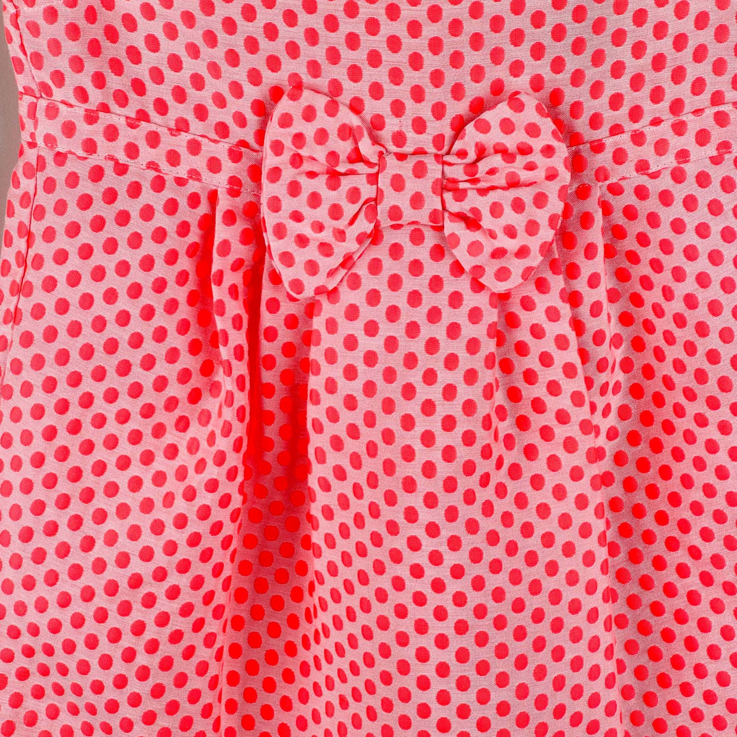Dresss in orange and white