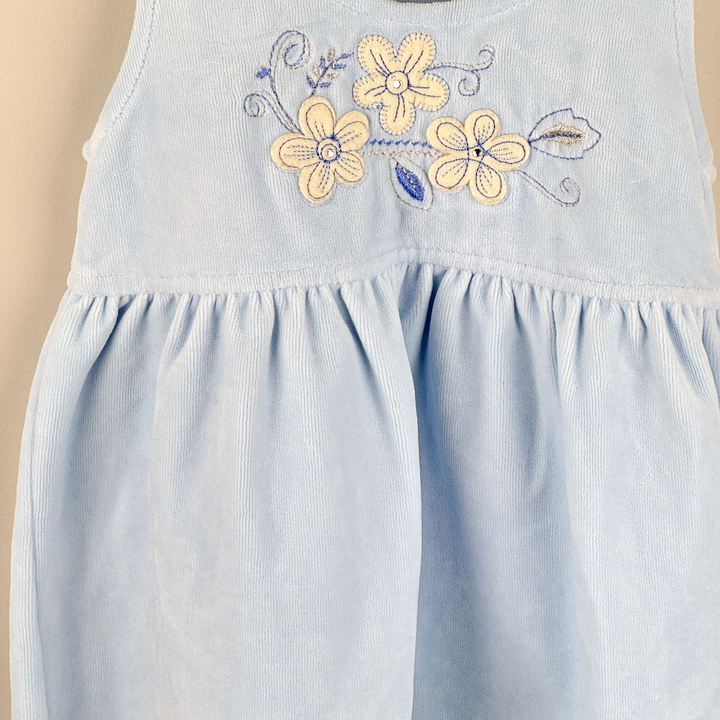 Velvet Dresss in blue