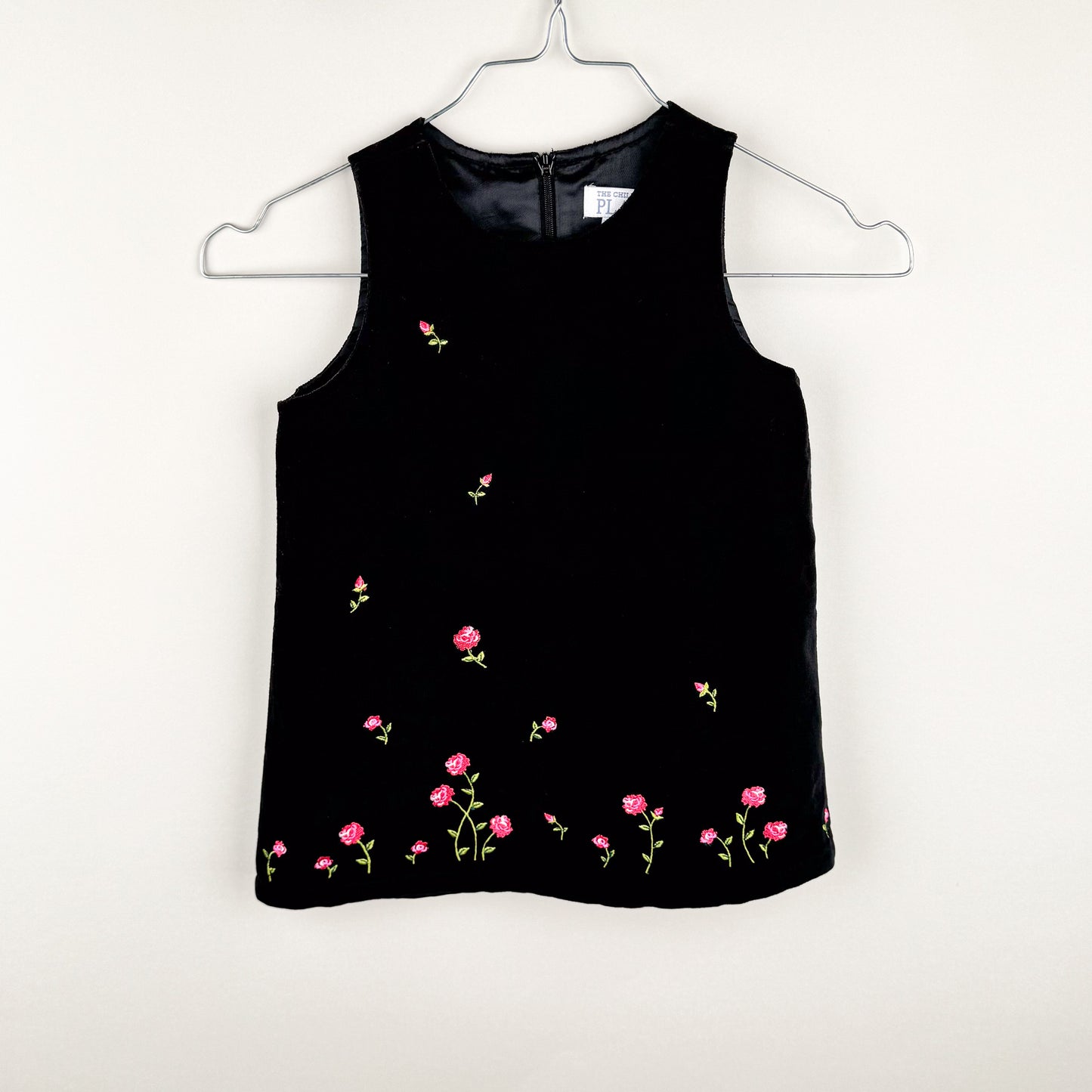 Velvet Dress with Embroidery