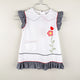 Dresss in white and black and red