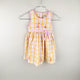 Dresss in white and orange and pink