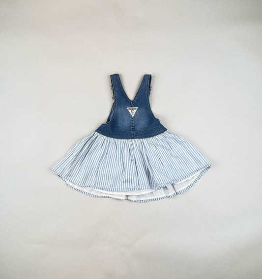 Dresss, Denim Dresss in blue and white