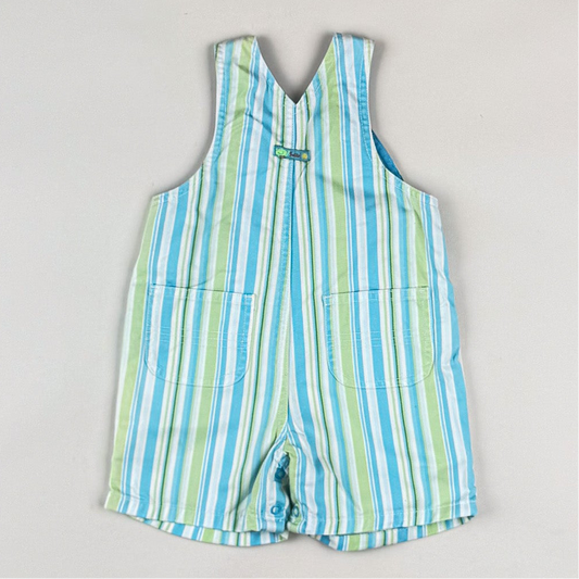 Striped Shortalls