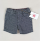 Striped Denim Shorts
