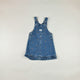 Vintage Denim Dress with Embroidery