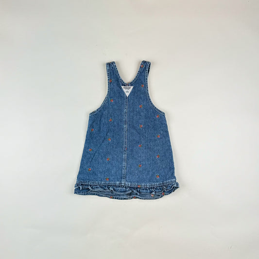 Vintage Denim Dress with Embroidery