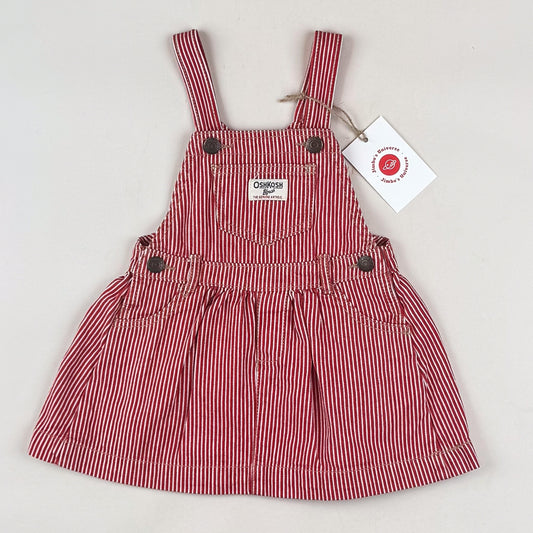 Red OshKosh Hickory Striped Dress