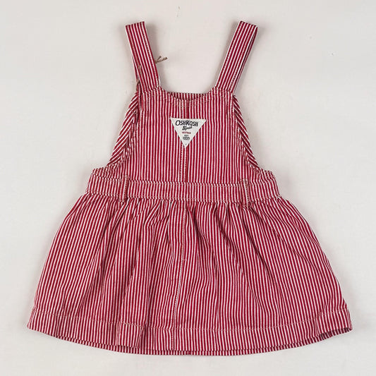 Red OshKosh Hickory Striped Dress
